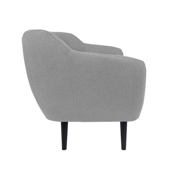 Svetlo siva dvosedežna zofa z rjavimi nogami Mazzini Sofas Piemont-image-1