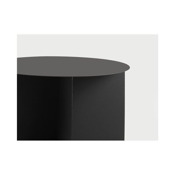 Črna klubska mizica Custom Form Oli, ⌀ 70 cm-image-2