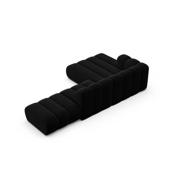 Antracitno siva kotna sedežna garnitura (levi kot) Lupine – Micadoni Home-image-3