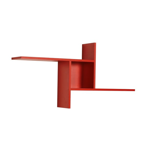 Rdeča večnivojska polica 100 cm Cross – Kalune Design-image-2