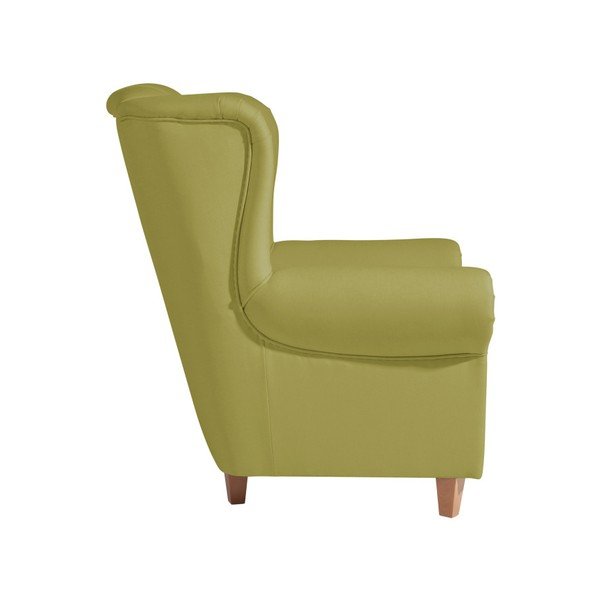 Max Winzer Vary Leather zeleni fotelj iz umetnega usnja-image-2