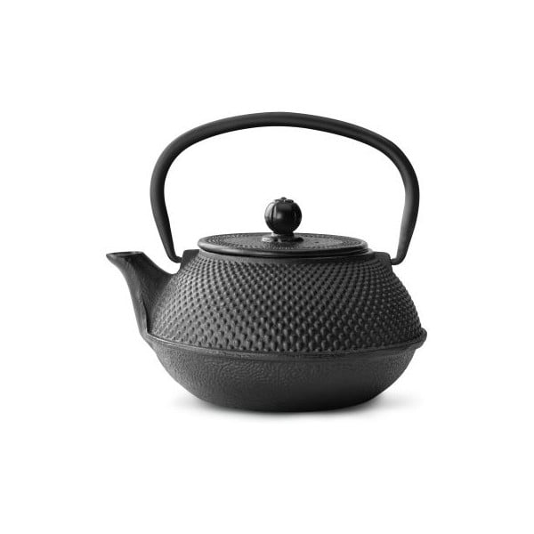 Črn litoželezni čajnik s cedilom Bredemeijer Jang, 800 ml