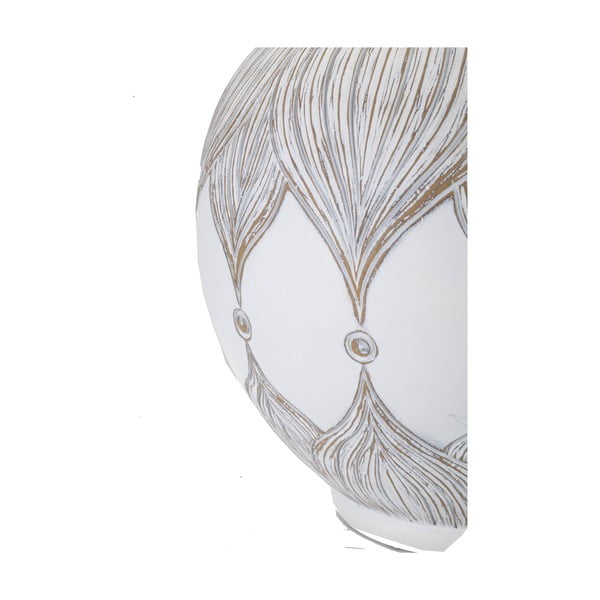 Bela/bež namizna svetilka s tekstilnim senčnikom (višina 59 cm) Atene – Mauro Ferretti-image-1