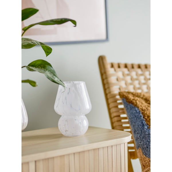 Bela steklena vaza Halim – Bloomingville-image-2