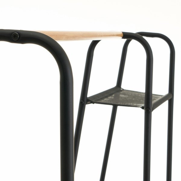 Črno kovinsko stojalo za oblačila - Casa Selección-image-1