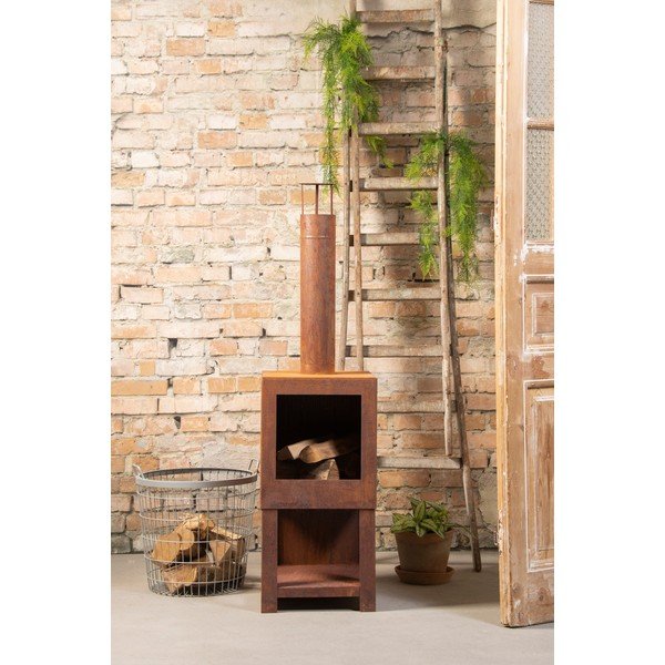 Kvadratni kamin na terasi Esschert Design-image-3