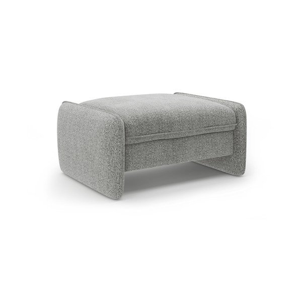 Svetlo siv tabure iz šenilje Georgia – Micadoni 