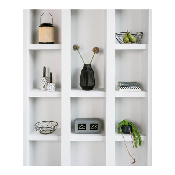 Siva namizna ura Karlsson Bold Flip-image-2