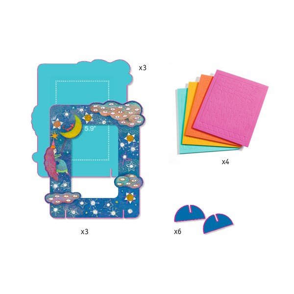 Komplet za izdelavo 3 okvirjev Djeco Dreamer-image-2