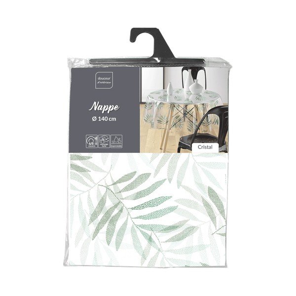 Povoščen namizni prt ø 140 cm Verdalis – douceur d'intérieur