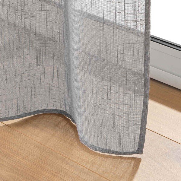 Siva prosojna zavesa 140x280 cm Haltona – douceur d'intérieur-image-3