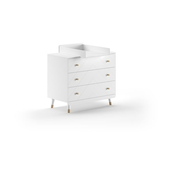 Bela otroška komoda s previjalnim pultom 100x100x74 cm Billy – Vipack