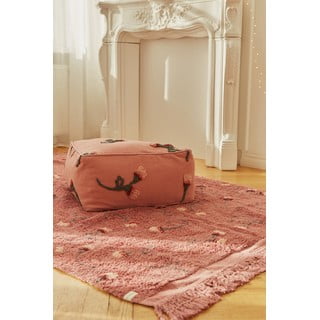 Rožnata pralna ročno tkana bombažna otroška preproga 140x210 cm English Garden Ash Rose – Lorena Canals