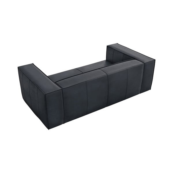 Temno modra usnjena sedežna garnitura 212 cm Madame – Windsor & Co Sofas-image-3
