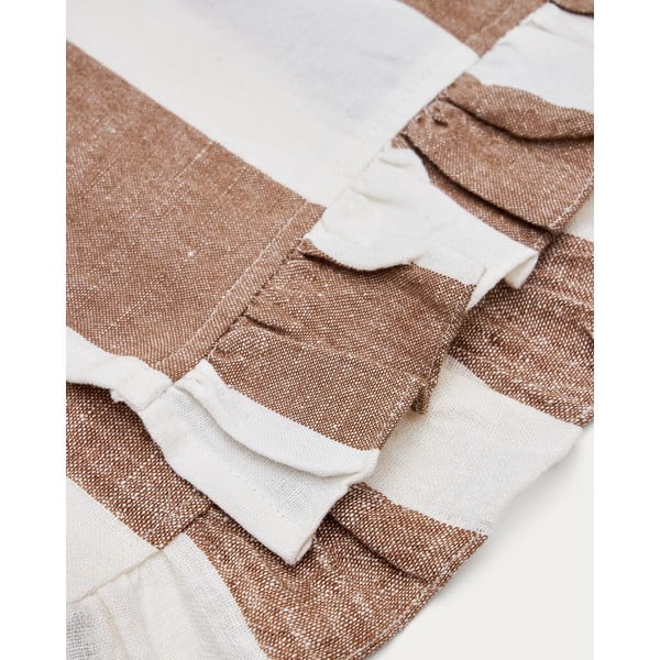 Namizni tekač iz mešanice lana 50x150 cm Maura – Kave Home-image-2