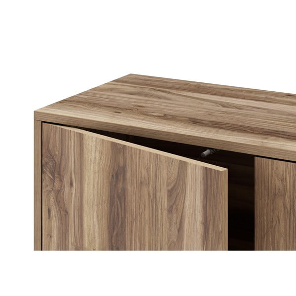 TV omarica v orehovem dekorju v naravni barvi 160x51 cm Laila – Marckeric-image-4