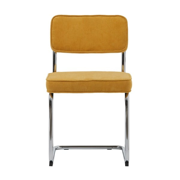 Rumen jedilni stol iz rebrastega žameta Rupert – Unique Furniture-image-3