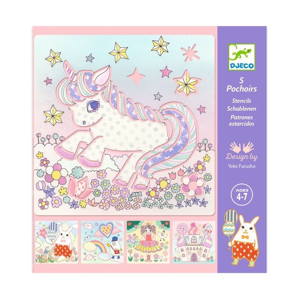 Komplet 4 šablon Djeco Kawaii-image-1