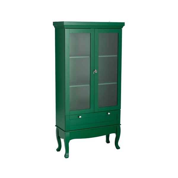Zelena stenska vitrina iz MDF plošč 85x170,5x35 cm Prato – Ellos Home