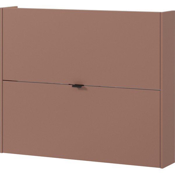 Rjava preklopna/stenska omarica za čevlje v hrastovem dekorju 100x83x18 cm Ameca – Germania