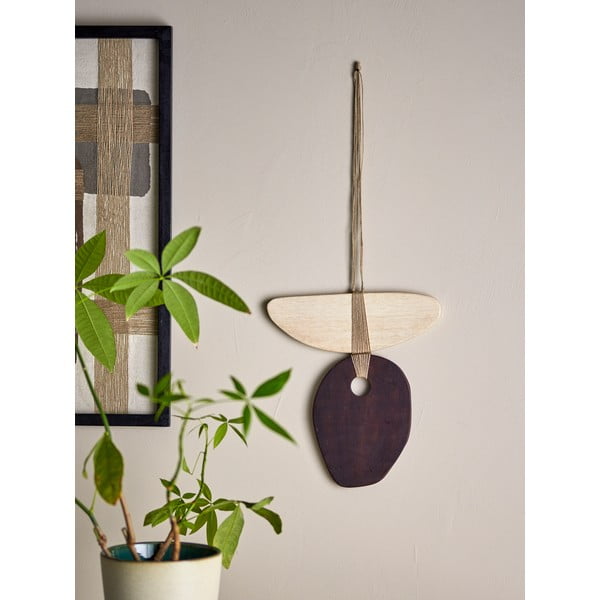Lesena stenska dekoracija 30,5x33 cm Yoki – Bloomingville-image-1