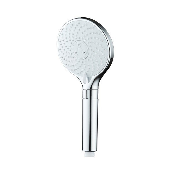 Plastična tuš ročka v sijajno srebrni barvi ø 12 cm Water Saving – Wenko-image-3