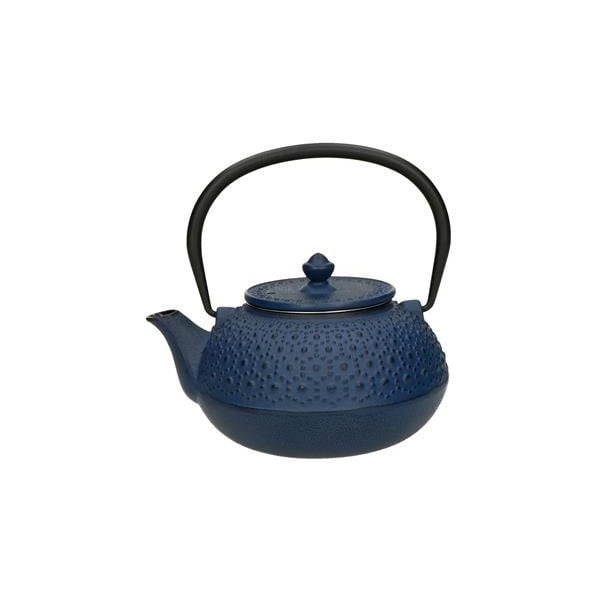 Modri čajnik s cedilom Brandani Cast, 650 ml