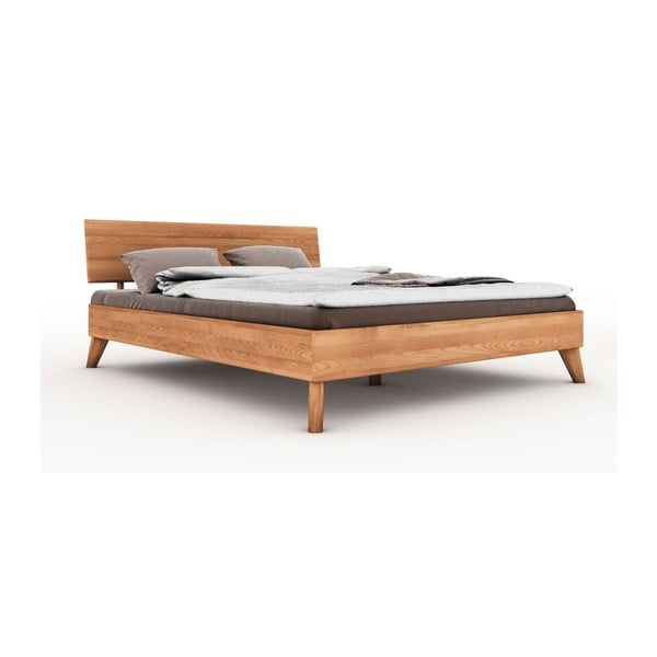 Zakonska postelja iz bukovega lesa 180x200 cm Greg 1 - The Beds