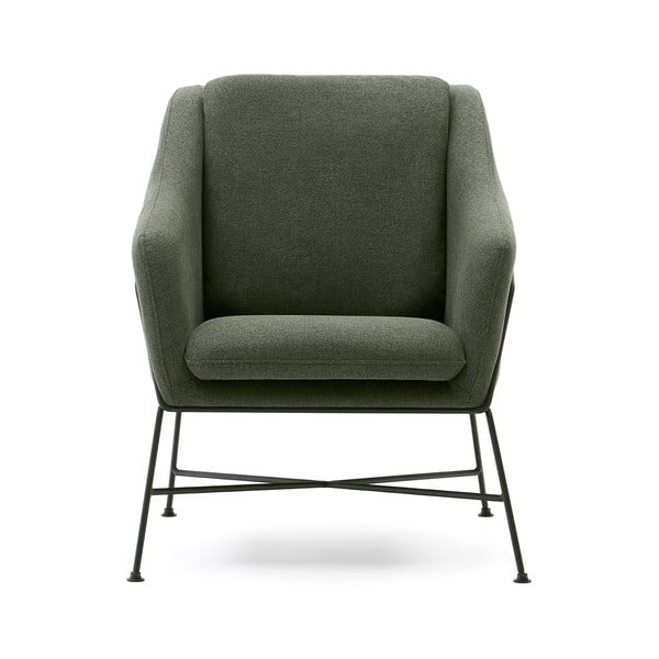 Zelen fotelj Brida – Kave Home-image-2