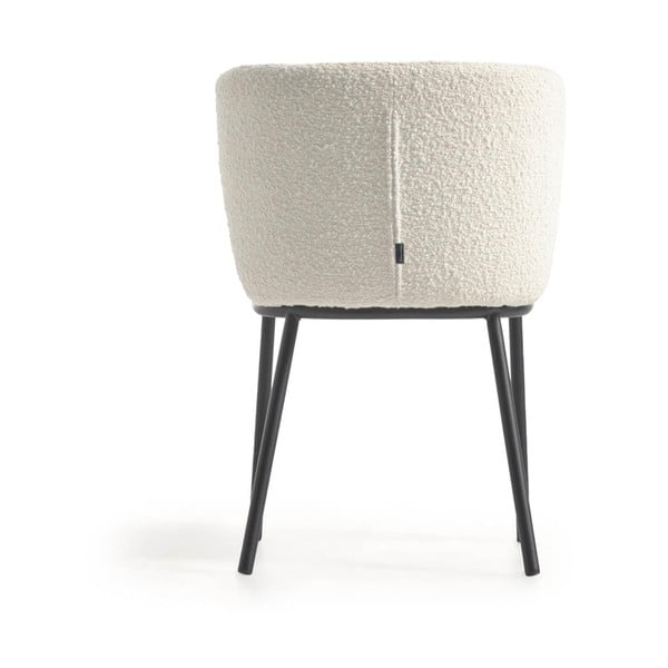 Bel oblazinjen jedilni stol Ciselia – Kave Home-image-3