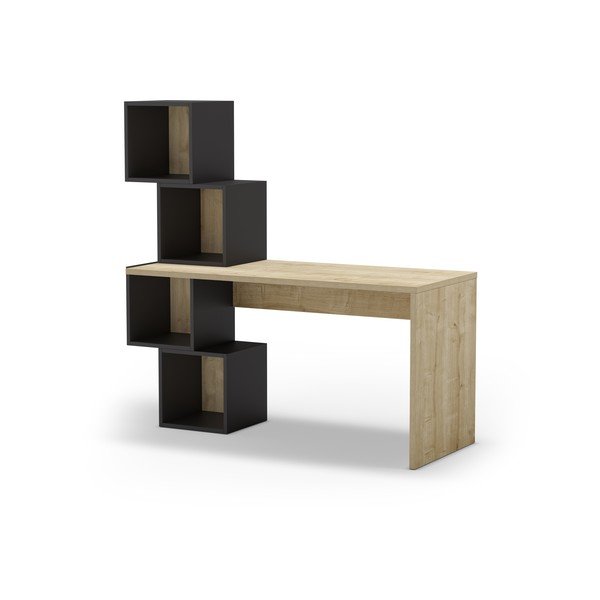 Pisalna miza v hrastovem dekorju 60x154 cm Cubik – Marckeric-image-3