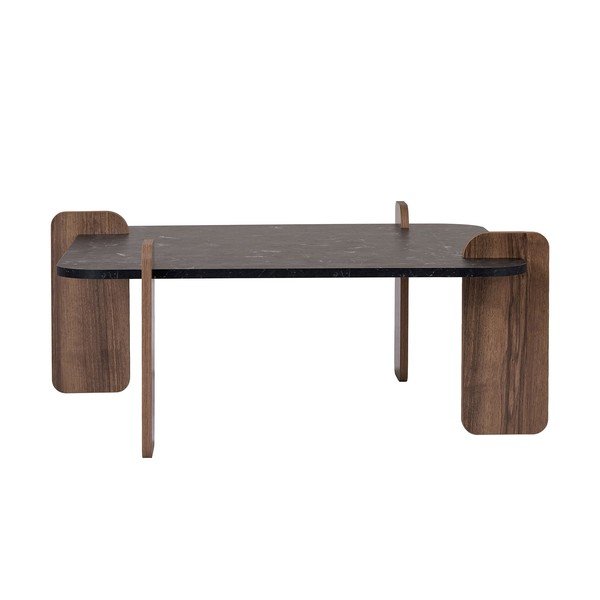 Črna klubska mizica 90x90 cm Marais – Nordure-image-4