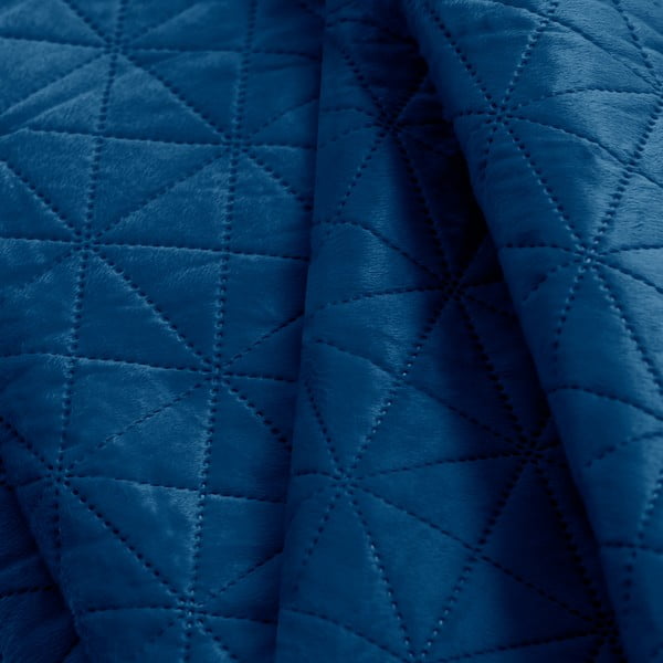 Modro posteljno pregrinjalo AmeliaHome Laila Royal, 220 x 240 cm-image-3