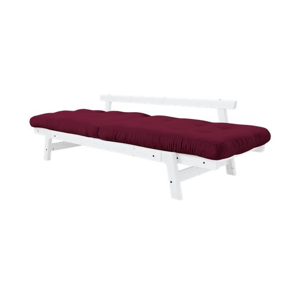 Raztegljiv kavč Karup Design Step White/Light Bordeaux-image-4