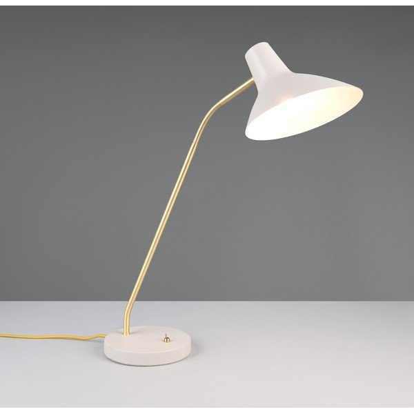 Namizna svetilka z upogljivo konstrukcijo v zlati barvi/slonokoščena (višina 54 cm) Traveller – Trio-image-1