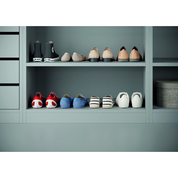 Komplet 2 belih stojal za čevlje iz nerjavečega jekla Metaltex Cipok-image-3