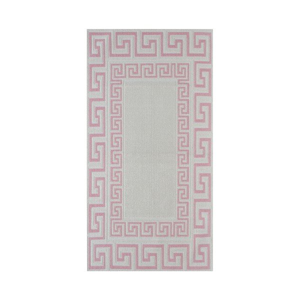 Prašno rožnata trpežna preproga Vitaus Versace Pudra, 80 x 300 cm-image-2