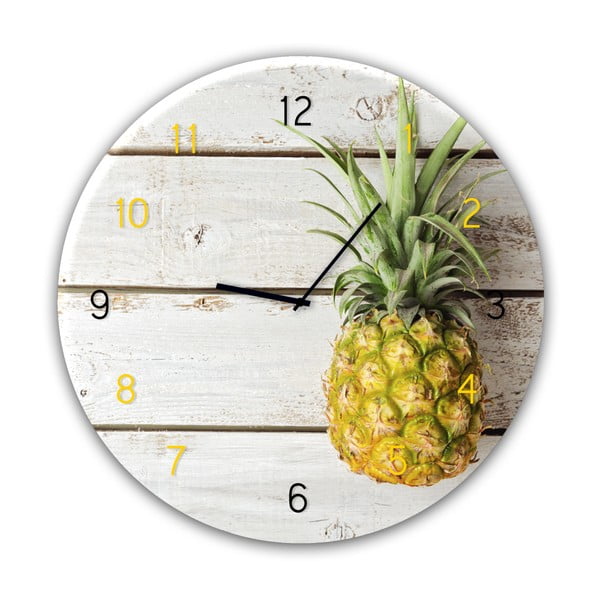 Stenska ura Styler Glassclock Pineapple, ⌀ 30 cm