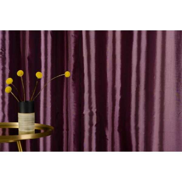 Temno vijolična zavesa 140x245 cm Royal Taffeta – Mendola Fabrics-image-2