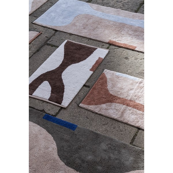 Svetlo modro-bež pralna bombažna preproga 50x80 cm Figura – Mette Ditmer Denmark-image-3