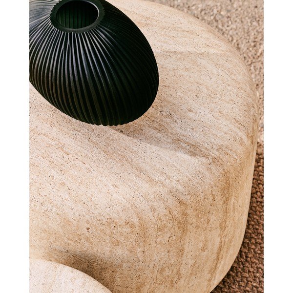 Betonska okrogla vrtna mizica ø 60 cm Drasi – Kave Home-image-2