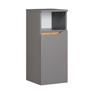 Siva nizka kopalniška omarica 30x72 cm - Pelipal