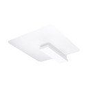 Bela stropna svetilka s steklenim senčnikom 40x47.5 cm Parola – Sollux