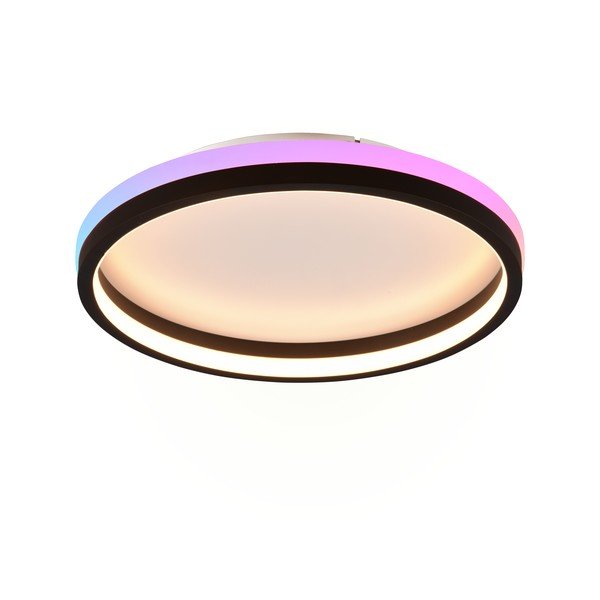 Mat črna LED stropna svetilka z daljinskim upravljalnikom ø 39 cm Hiko – Reality-image-2