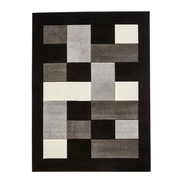 Sivo-črna preproga Think Rugs Matrix, 80 x 150 cm