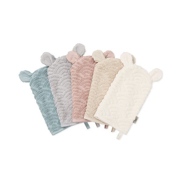 Slonokoščena krpica za umivanje iz organskega bombaža 14x22 cm Off-White – Cam Cam Copenhagen-image-2