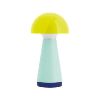 Rumena in svetlo modra LED zatemnitvena namizna svetilka (višina 18 cm) Bobbi – Remember