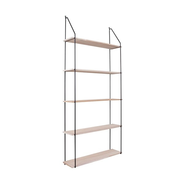 Črna polica iz masivnega lesa pavlovnia Eindhoven - House Nordic-image-1