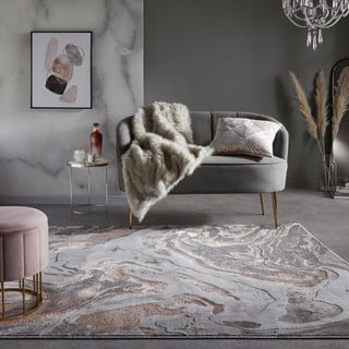 Siva/bež preproga 120x170 cm Marbled – Flair Rugs