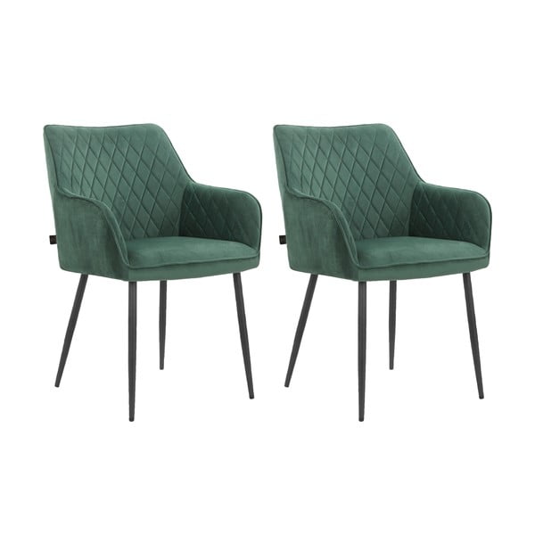 Zeleni oblazinjeni jedilni stoli v kompletu 2 ks Elvira – Støraa-image-4